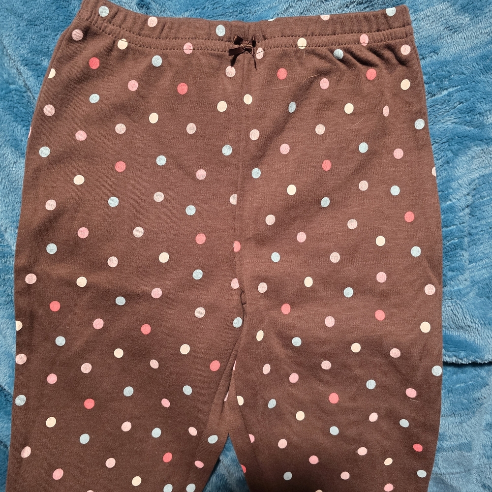 Carter's Brown Polka Dot Floral Baby One-Piece Bodysuit - Picture 2 of 7